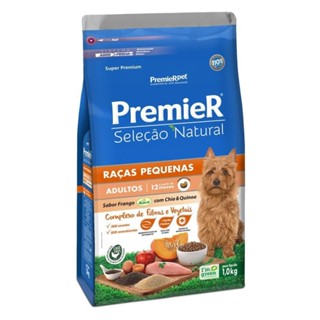 Ração PremieR Seleção Natural raças pequenas cachorros adultos frango, chia e quinoa 1kg em Oferta na Shopee