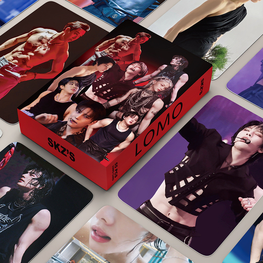 55pcs/Box Straykids Photocard Sexy Muscles Álbum Coleção Cartão