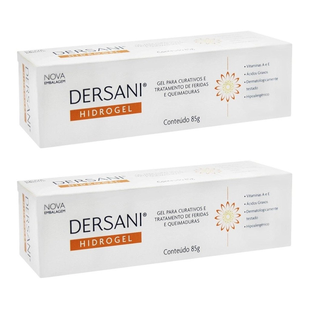 Kit Dersani Hidrogel Gel Cicatrizante Com 2Un De 85g Cada