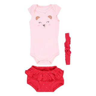Conjunto Bebê Kiko Baby Body Com Tapa Fralda - 3 Peças em Oferta na Shopee