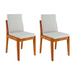 Cadeira Sala de Jantar Lady Kit 2 Uni Natural - Nesher