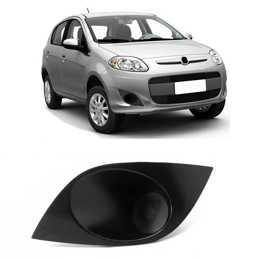 Moldura Farol De Milha Neblina Auxiliar Palio G5 2012 2013 2014 2015 2016 2017 2018 Lado Esquerdo