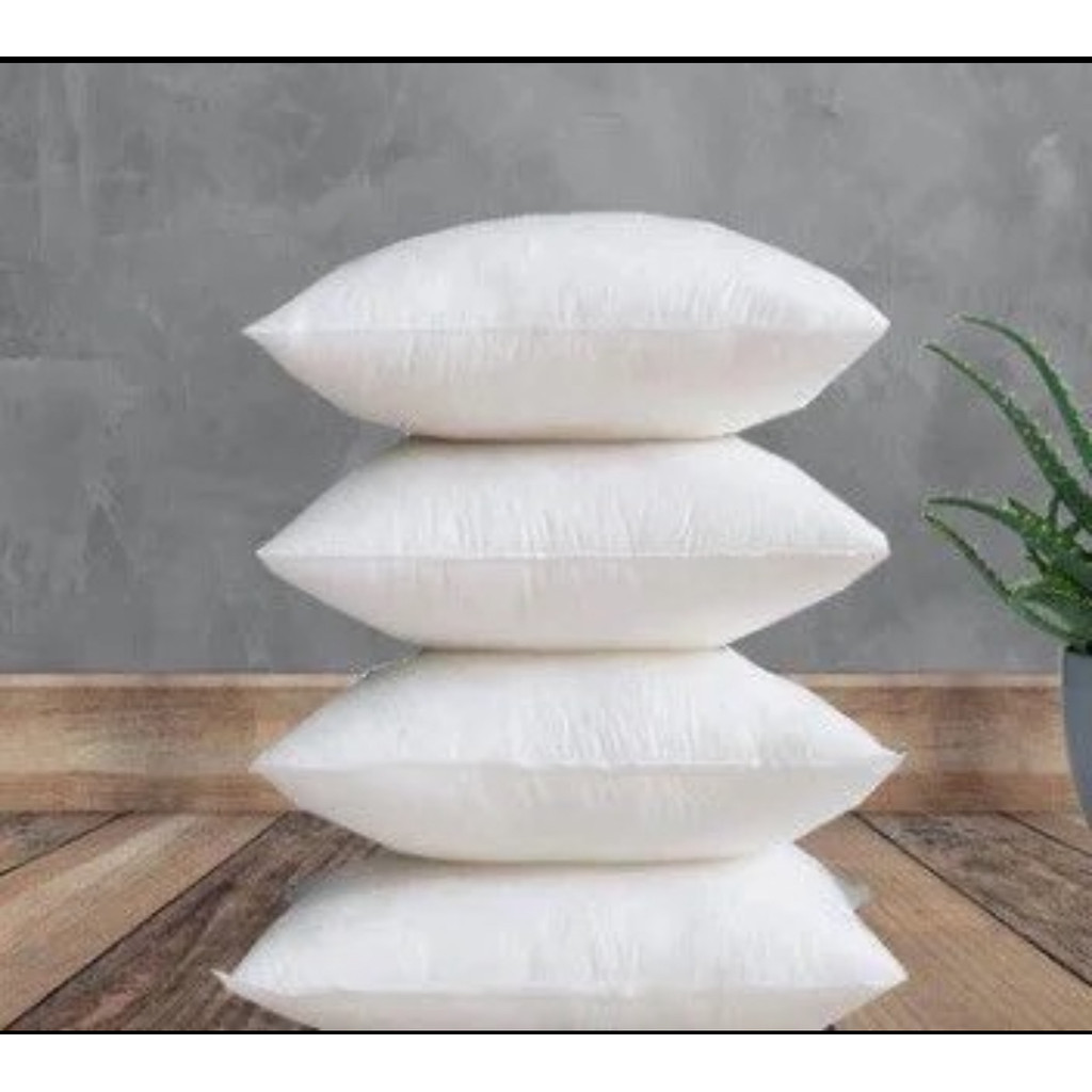 Kit 4 Enchimento Almofada Refil Decorativo 45x45 Fibra Ecológica