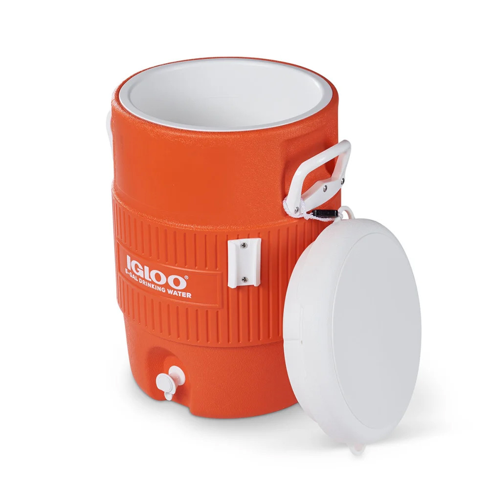 Galão Cooler Térmico Seat Top para Bebidas 18,9L Laranja da Igloo em Oferta na Shopee
