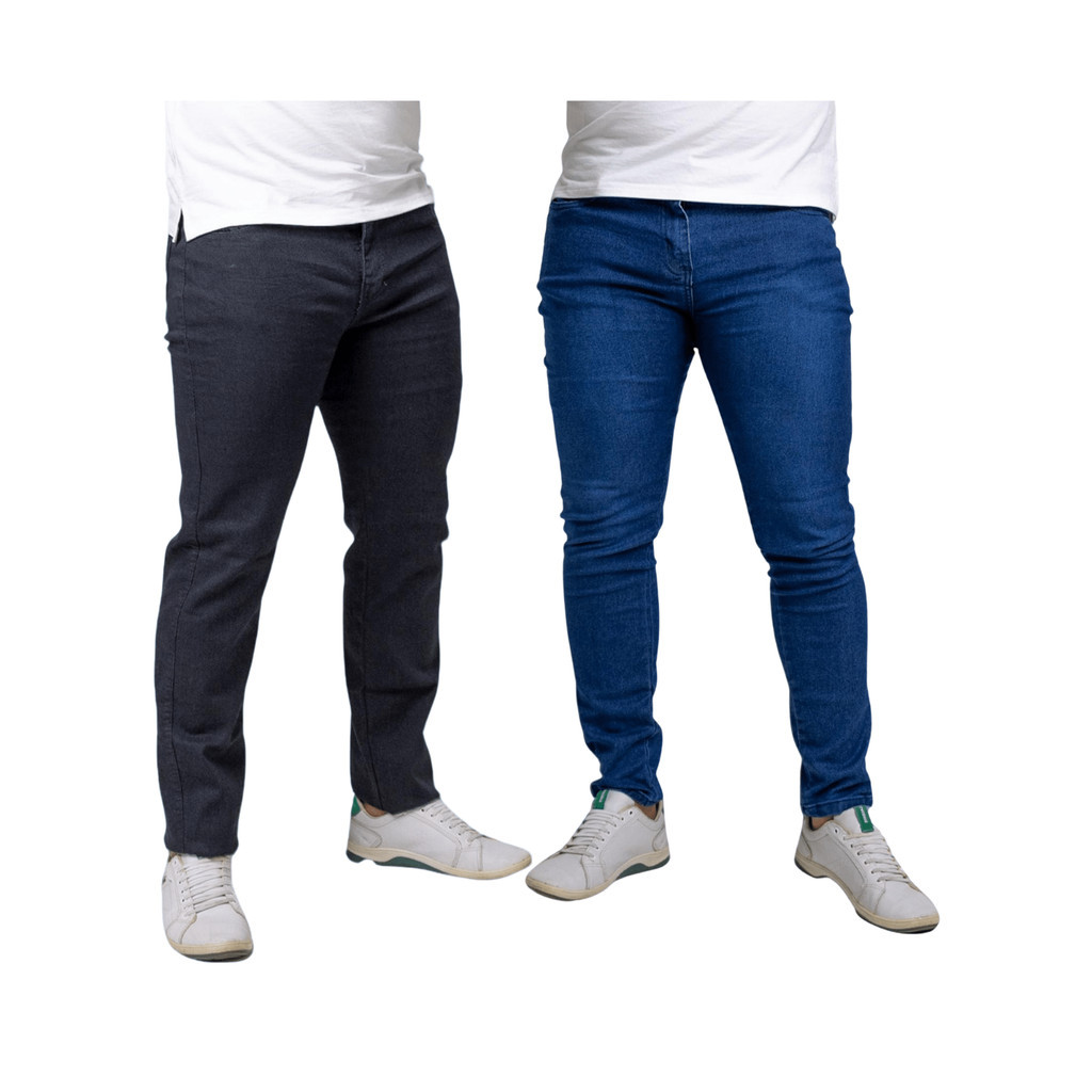 2 Calcas Masculina Jeans Slim Lycra Elastano Jeans Masculino Adulto Presente ideal Moda Masculina 2025 Presente Ideal em Oferta na Shopee