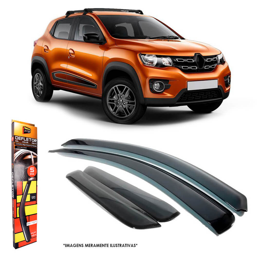 Calha de Chuva Renault Kwid 2017 a 2023 4 Portas TG Poli - 29011 em Oferta na Shopee