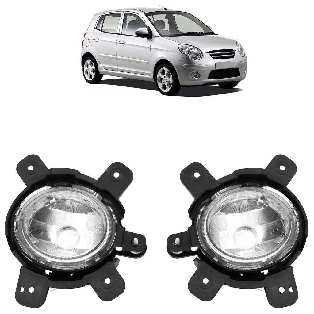 Farol Neblina Picanto 2009 2010 2011 Neblina Lente Lisa Acrilico