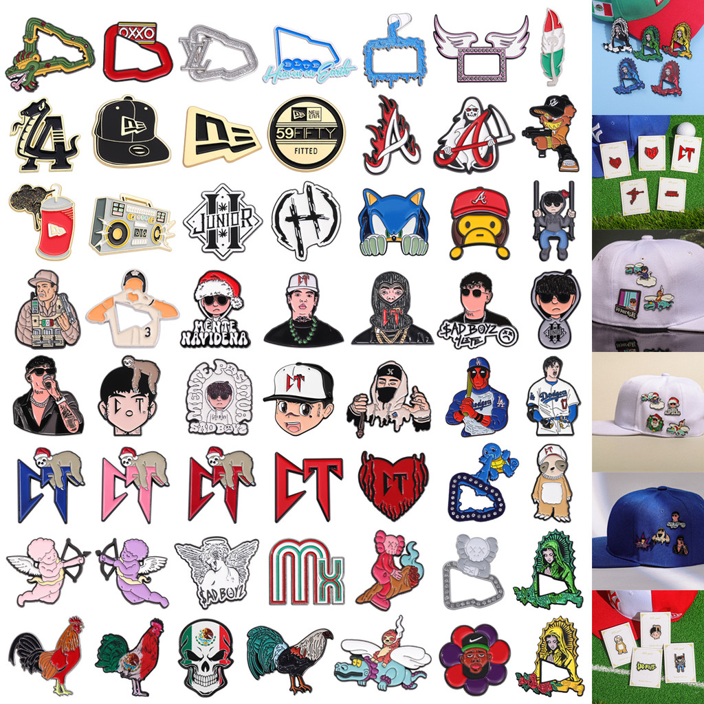 Boné De Beisebol Pino Mexicano Retro Metal Chapéu Decoração Emblemas Acessórios Jóias Para Amigos