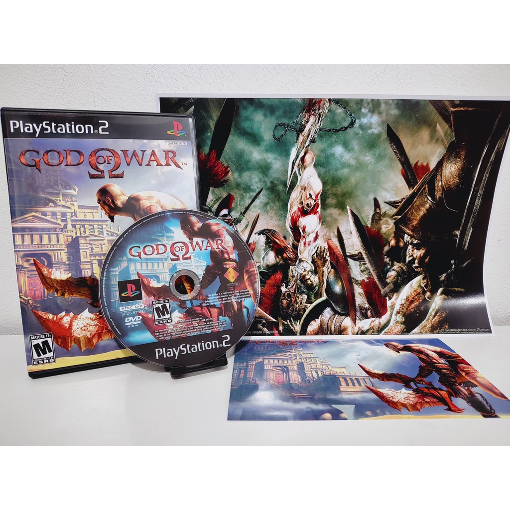 God of War PT-BR com Poster / PS2