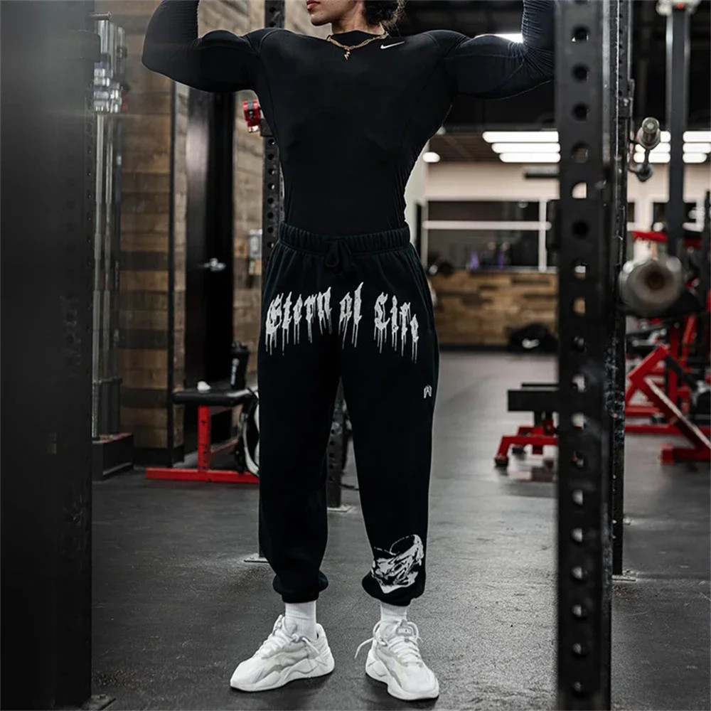 Calça Moletom Masculina  Streetwear Gym Life Academia Musculação Treino