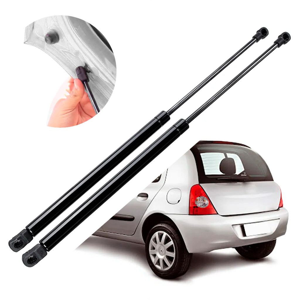 Par Amortecedor de Porta Malas Mola a Gás Pistão Tampa Traseira Renault Clio 2000 2001 2002 2003 a 2012