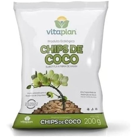 Chips de Coco Substrato para Orquideas Ecológico 200 Grs