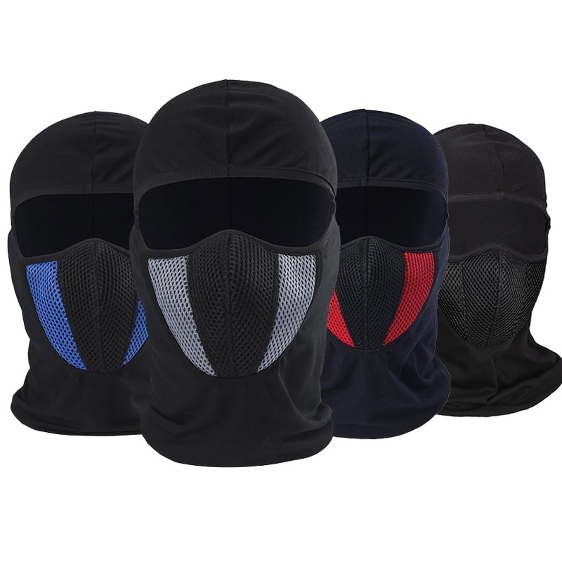 Balaclava Respirável para Motocicleta Máscara Facial Motocross Capacete Airsoft Proteção em Oferta na Shopee