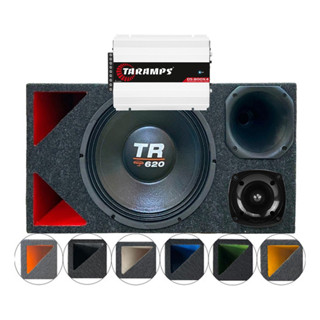 CAIXA TRIO DUTO TRIANGULO COLORIDO MÉDIO GRAVE TRITON TR 620 UNLIKE 400 MÓDULO TARAMPS em Oferta na Shopee