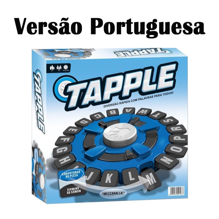 [Versão Em Inglês/Portuguesa] Jogo De Alfabeto Louco Infantil Usopoly Tapple Word Board Game | Pacote Rápido