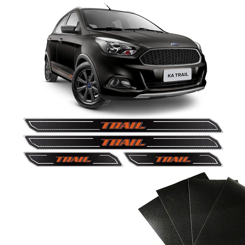 Kit Soleira Diamante Ford Ka Novo Trail E Protetor de Porta em Oferta na Shopee
