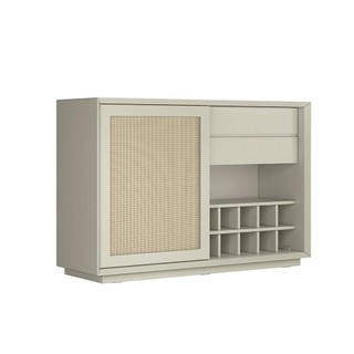 Buffet Corumbá com Tela 1 PT 1 GV Off White em Oferta na Shopee