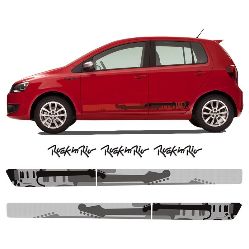 Kit Faixa Preto Fox Rock In Rio 13/14 + Emblemas Resinados em Oferta na Shopee