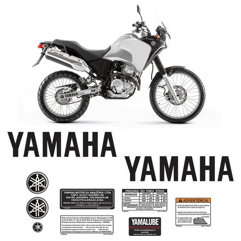 Kit Adesivo Tenere 250 2012/2013 Moto Logo Yamaha Emblemas em Oferta na Shopee