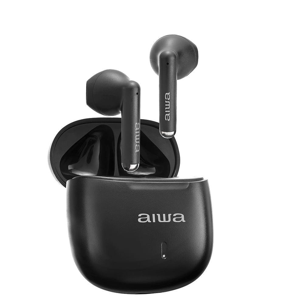 Fone De Ouvido Earbud Aiwa EB-05-B Preto Bluetooth Enc App Bivolt - Audio