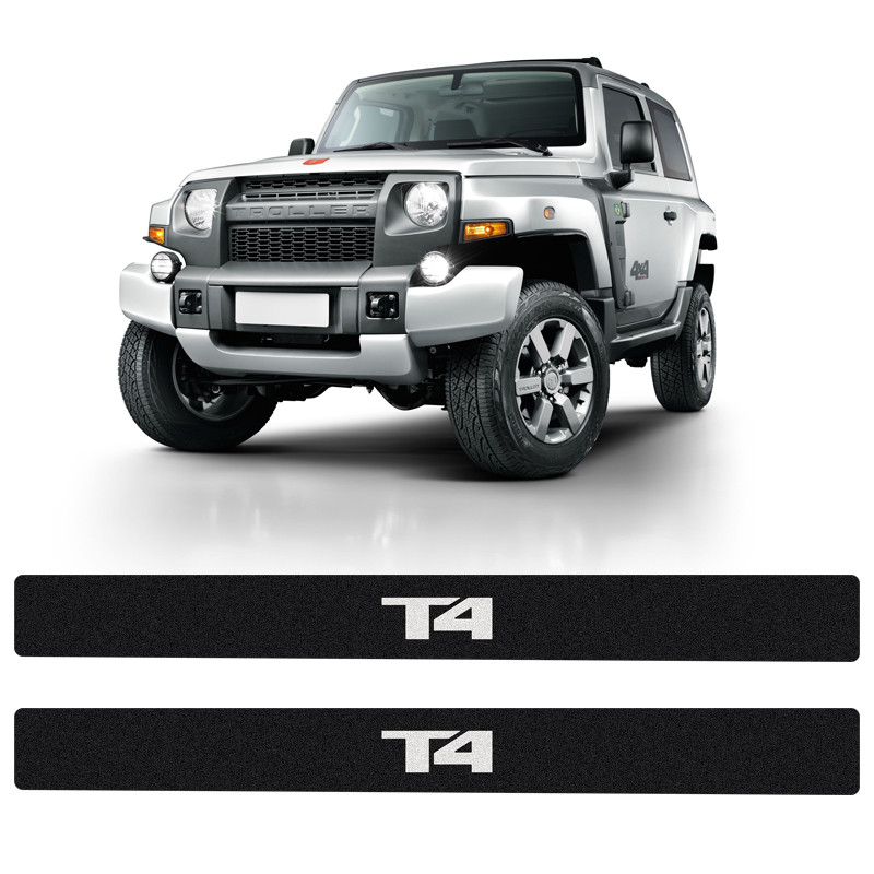 Soleira da Porta Troller T4 2015/2019 Adesivo Protetor Preto em Oferta na Shopee