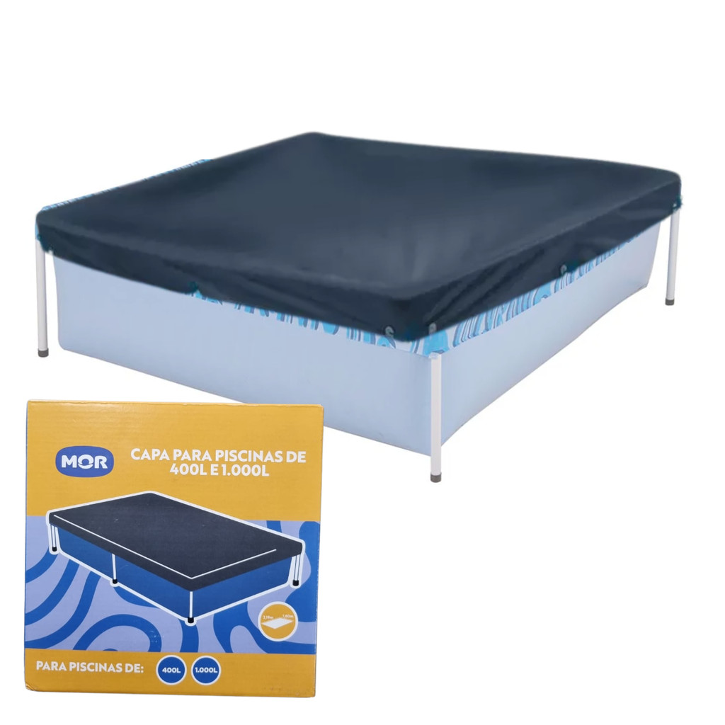 Capa Protetora Para Piscina 400 E 1000 Litros Estrutural Mor em Oferta na Shopee