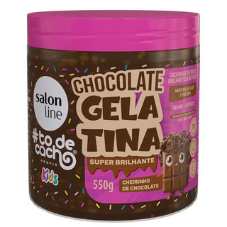 Gelatina Salon Line Todecacho Chocolate 550g em Oferta na Shopee
