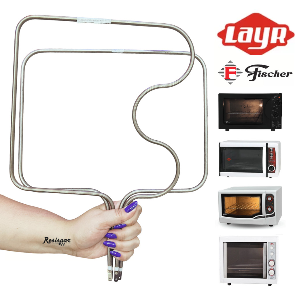 Kit 2 Resistências P/ Forno Layr Cristal Inferior Superior 110v