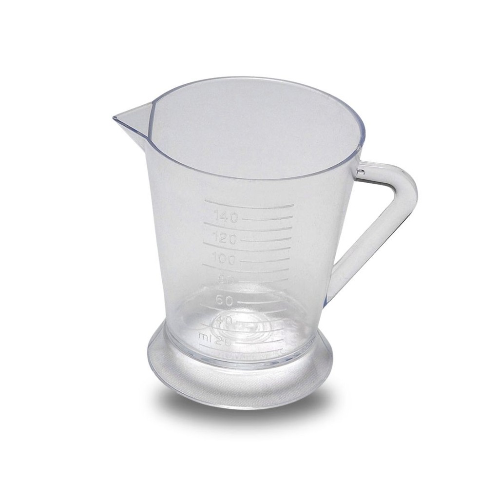 Caneca Graduada Santa Clara 150ml Transparente Kit C/3 Un - Dosador Medidor