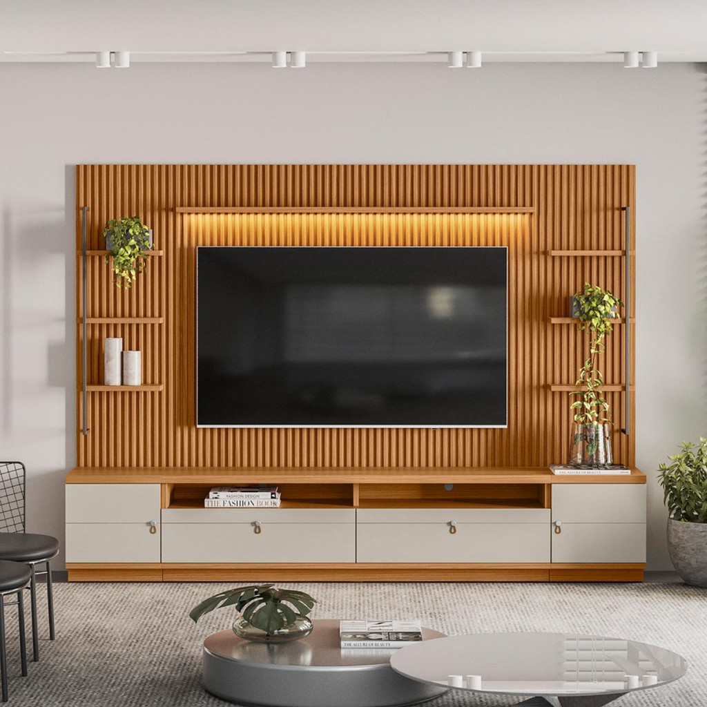 Rack com Painel Ouro Preto