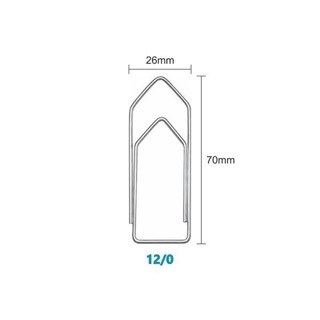 CLIPS DE AÇO GALVANIZADO 12/0 CAIXA C/105 UNIDADES - BACCHI em Oferta na Shopee