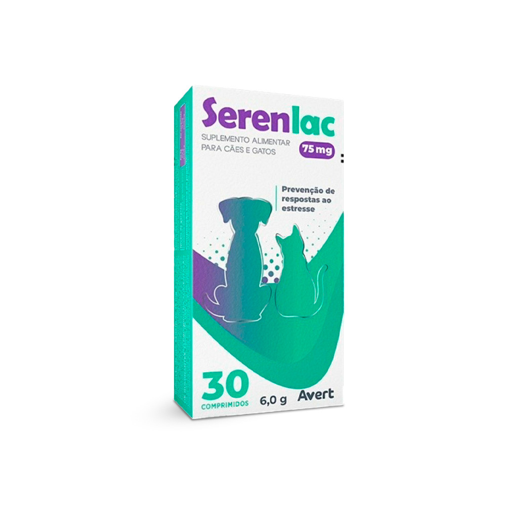 Serenlac 75mg Suplemento Alimentar - 30 Comprimidos