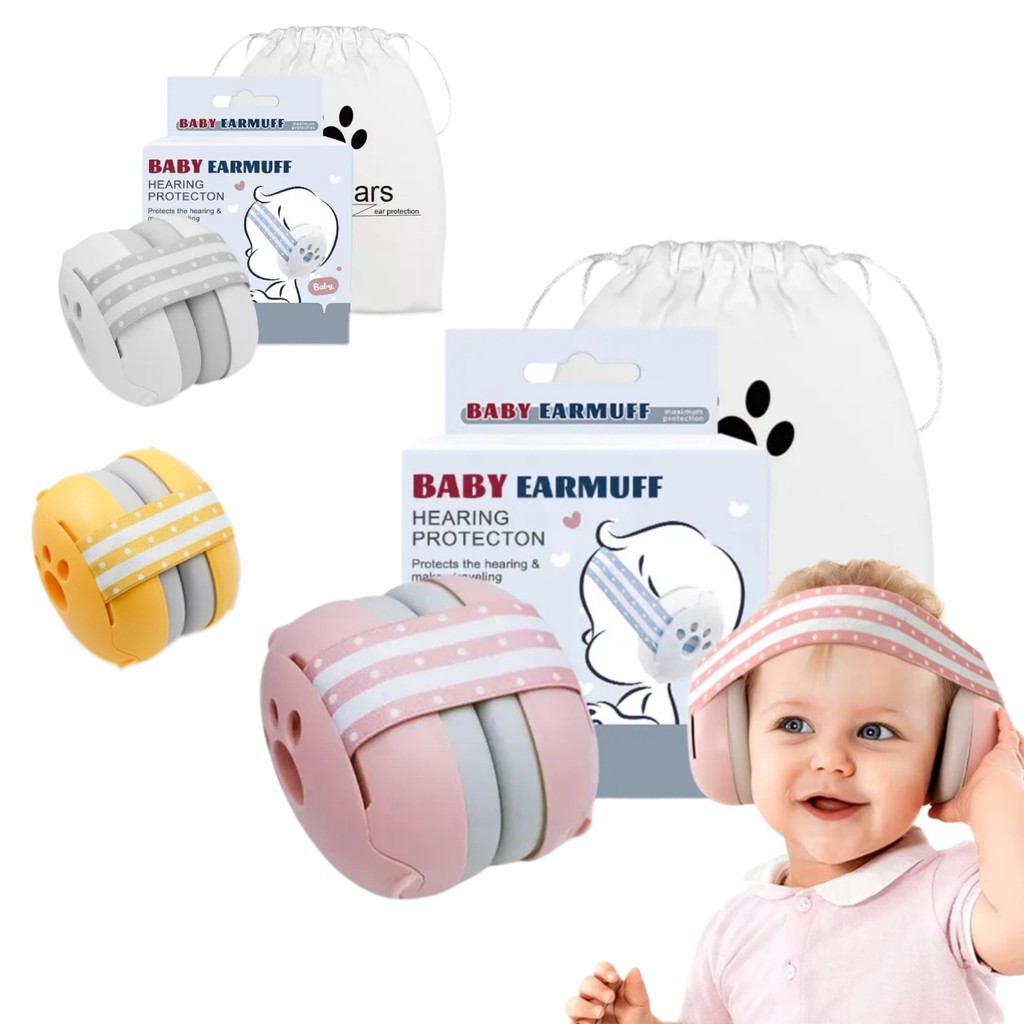 Protetor Abafador Ruído Auditivo Infantil Bebê Autismo 0 a 4 anos