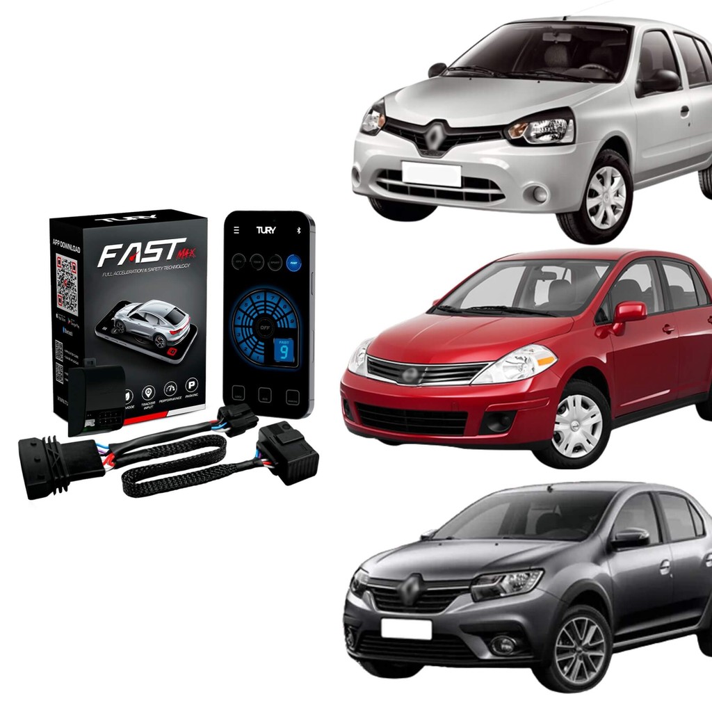 Módulo Variador de Avanço de Aceleração compatível com Logan, Versa, Clio Tury - FAST_MAX_5.0C em Oferta na Shopee