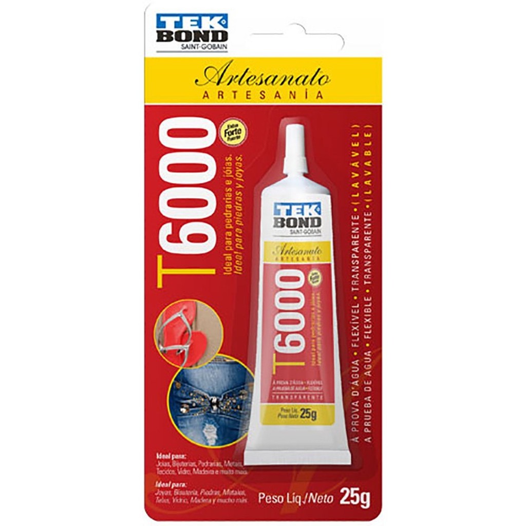 Cola Para Artesanato T6000 25g Tekbond em Oferta na Shopee