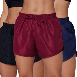 KIT 3 Kit 3 Short Tactel Feminino P ao Plus Size Moda Praia Clube Parque Tecido Leve Shortinho em Oferta na Shopee