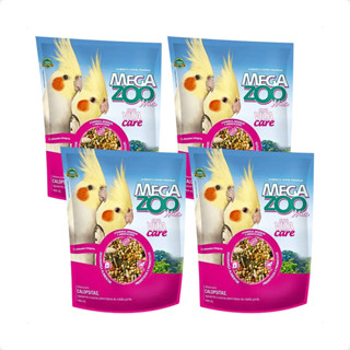 Kit 4 Ração Megazoo Super Premium Mix Calopsita - 300g em Oferta na Shopee