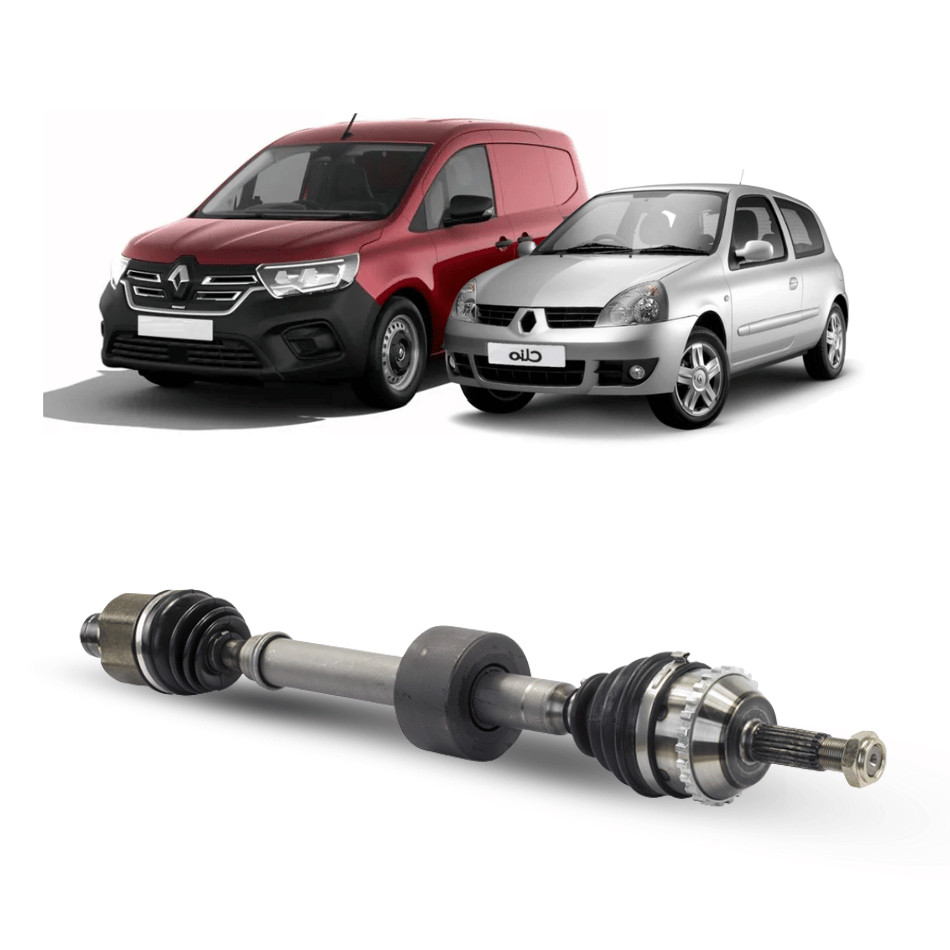 Semi-Eixo Renault Clio 2010>2025 Kangoo 2000>2025/ Manual - Lado Direito (21 Homocinética / 23 Tulipa / 26 Dentes ABS)