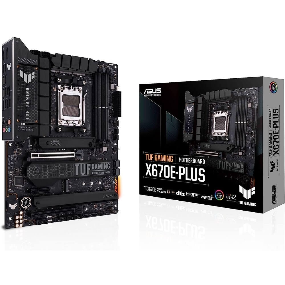 Placa Mae Asus TUF Gaming X670E-Plus AMD AM5 DDR5 90MB1BJ0-C1BAY0 - Computers & Accessories