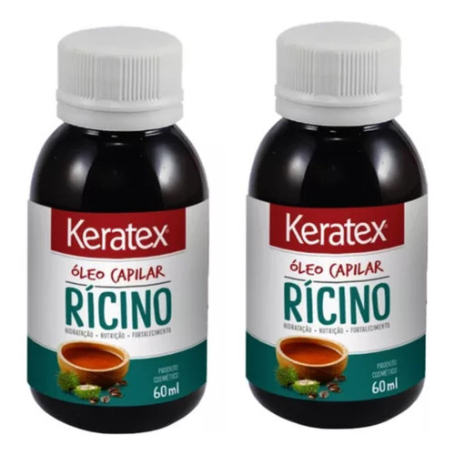Oleo Capilar Fixed Keratex Ricino 60ml-kit C/2un