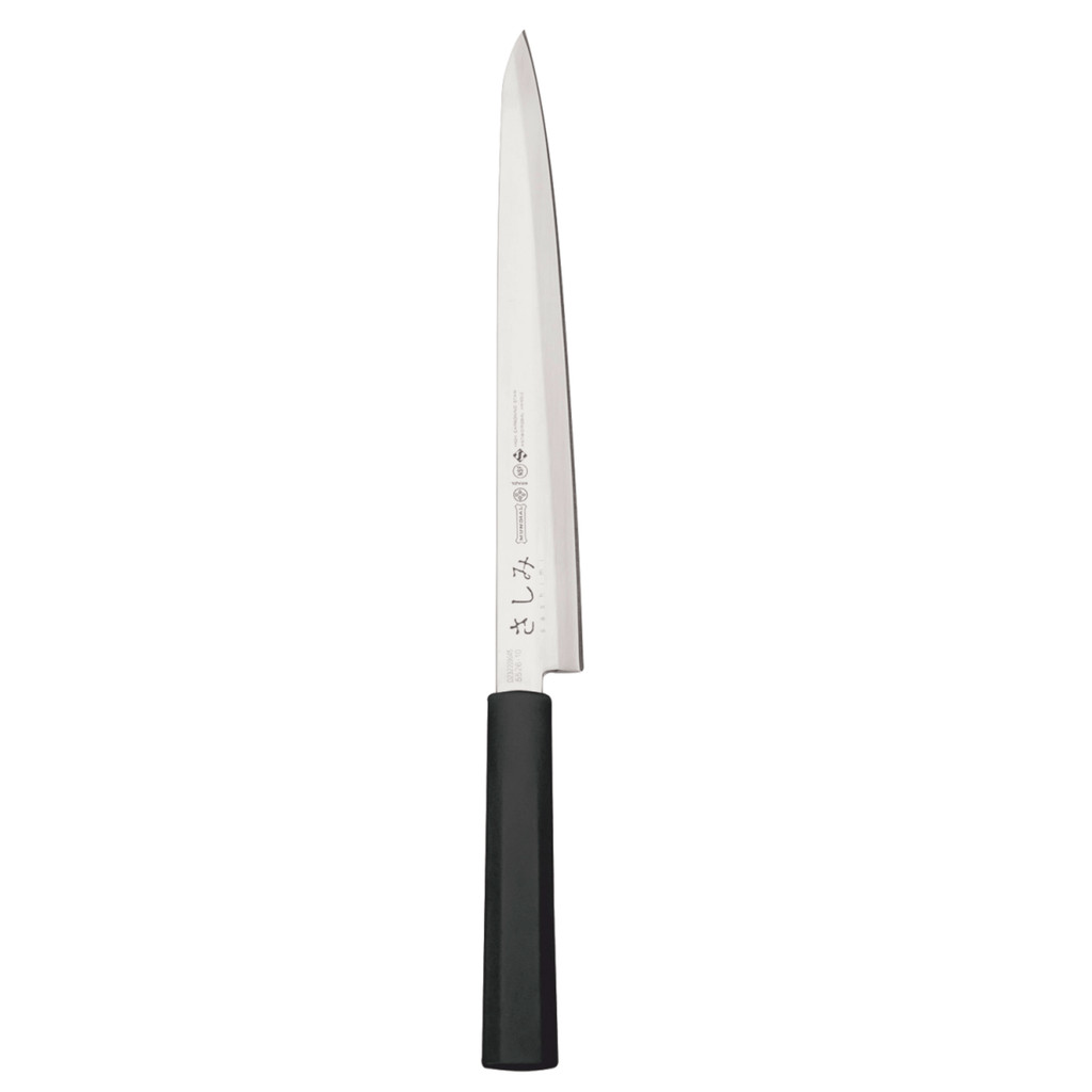 Faca Mundial Estilo Oriental Japonesa Sashimi Preta 25,4cm