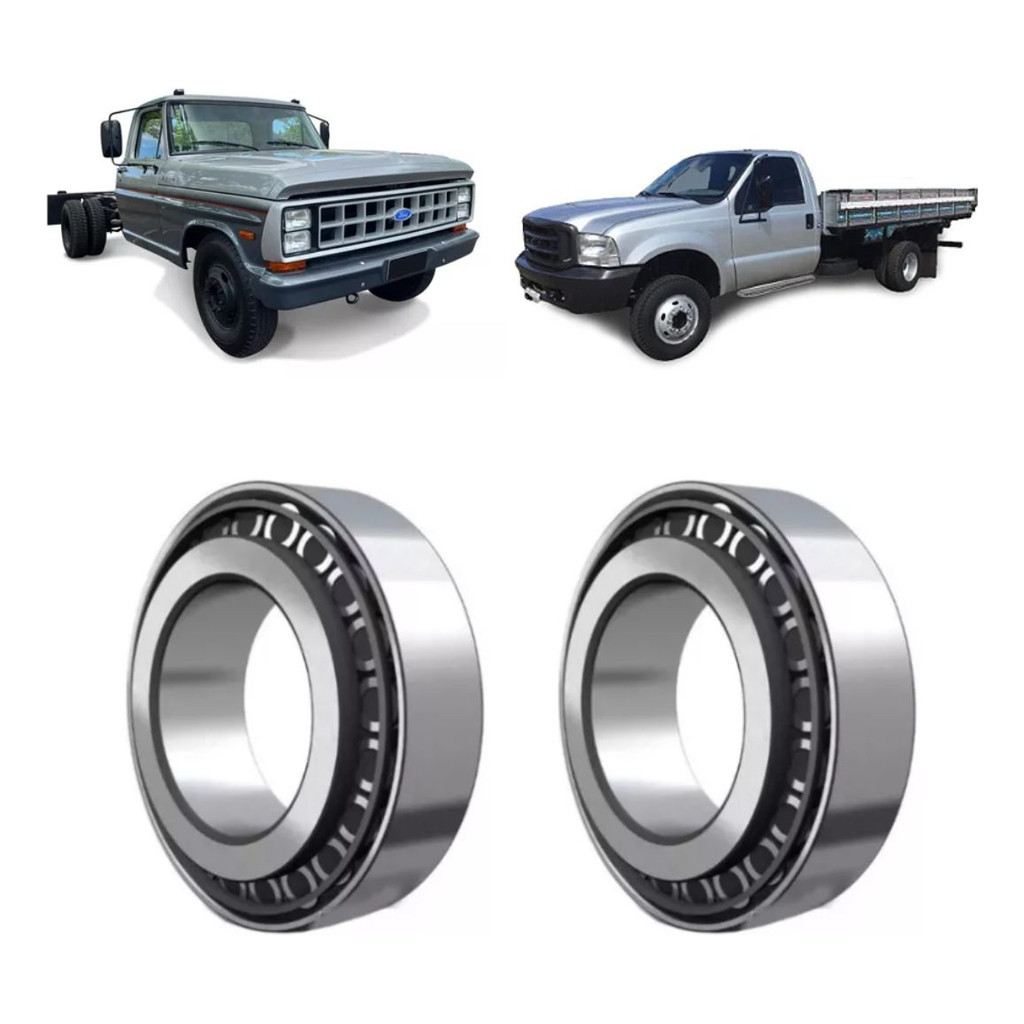2 Rolamentos Roda Traseira Interna Ford F350 F4000 Orig. Skf