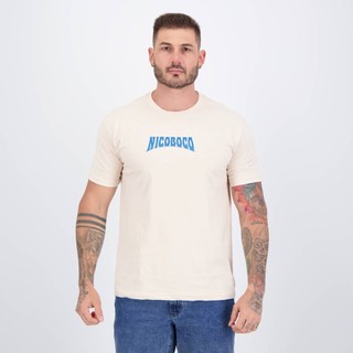 Camiseta Nicoboco Noahn Bege em Oferta na Shopee
