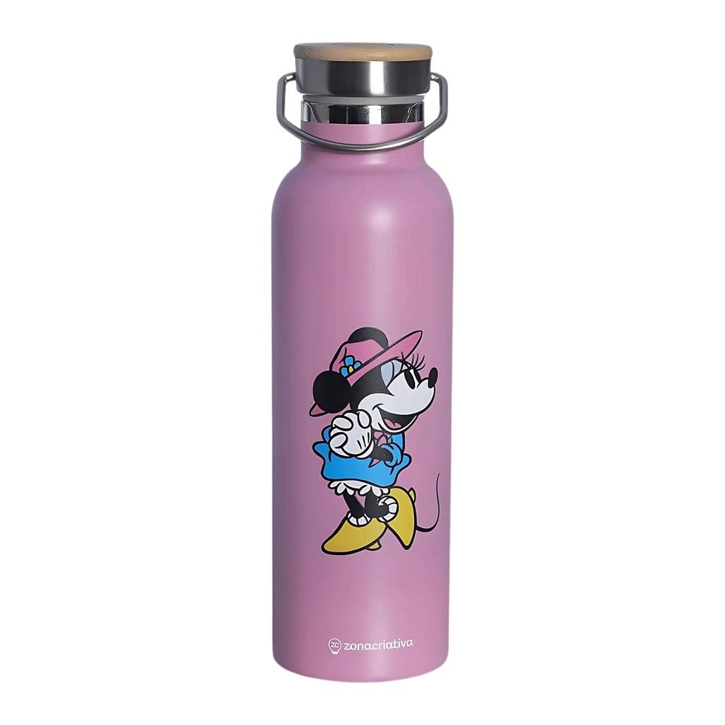 Garrafa Térmica Camp Minnie 600ml Aço Inox Disney Zona Criativa - 10073199 em Oferta na Shopee