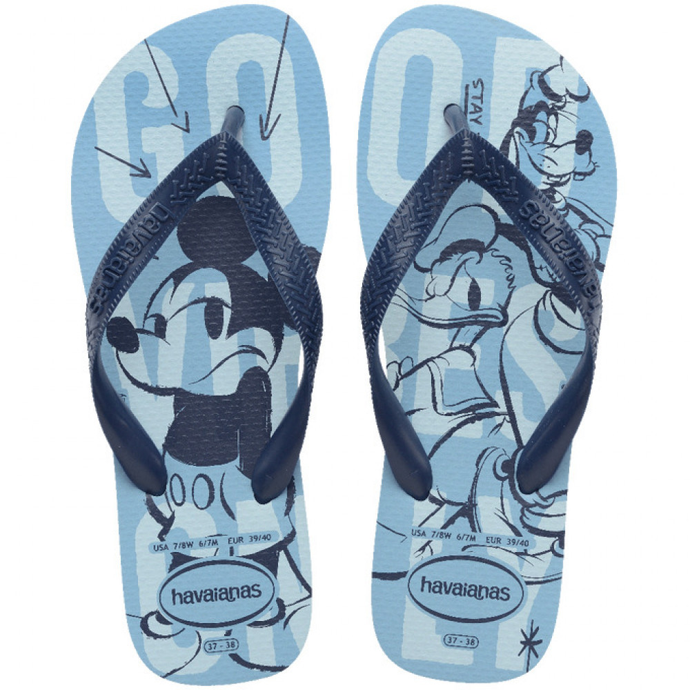 Chinelo Havaianas Top Disney Azul Lavanda