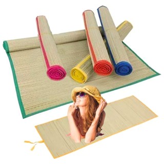 Esteira De Praia Palha Camping Piquenique Dobrável Tapete Piscina em Oferta na Shopee