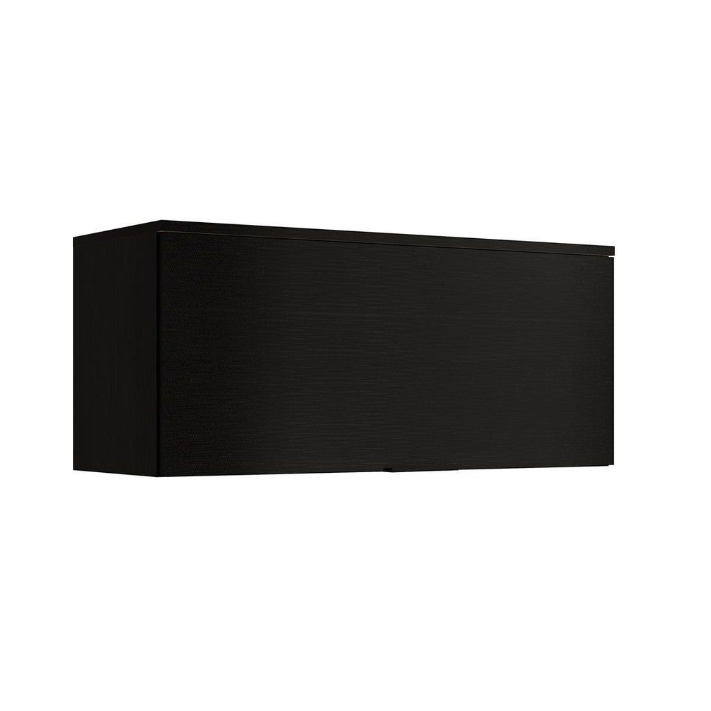 Armário Aéreo p/ Cozinha Alpha 2503 c/ 1 Porta Basculante 80cm Preto - Carraro em Oferta na Shopee