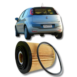 Filtro Óleo TOE 1502 (SEF7602) Fiat Punto palio 1.6 1.8 2011 a 2017