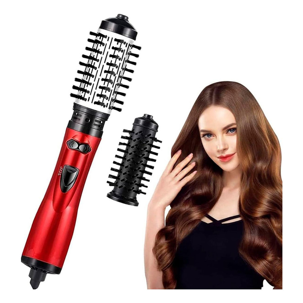 Escova Rotativa 3 Em 1 Seca Alisa E Modela 900w Potente Escova Secadora Alisadora Escova Eletrica