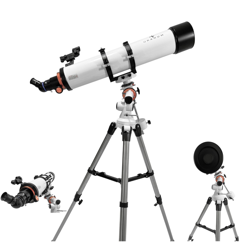 Telescópio Refrator 120/900mm Aries Potência Ampliação Observação Lentes Acessórios Universo Uranum